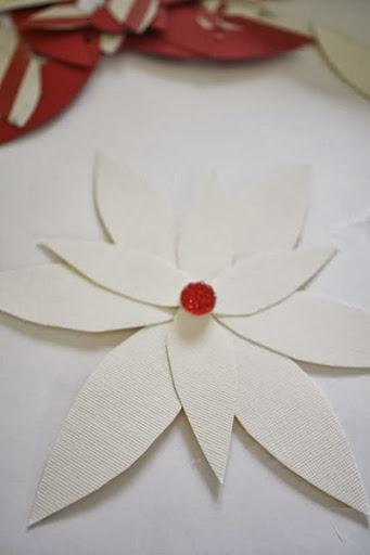 Paper Poinsettia Ornaments by Thrifty Decor Chick