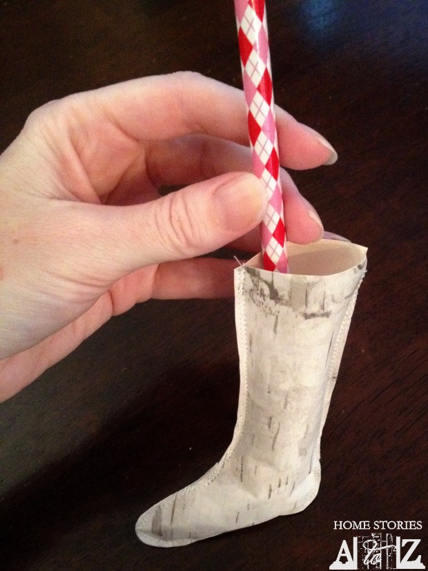 Birch Bark Stocking Ornament by Home Stories A to Z