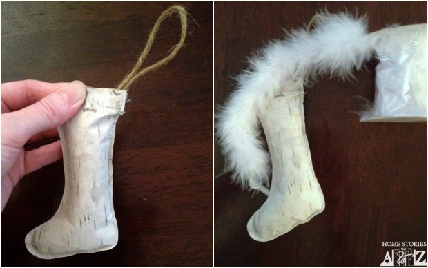 Birch Bark Stocking Ornament by Home Stories A to Z