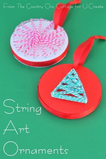 DIY String Art Ornaments