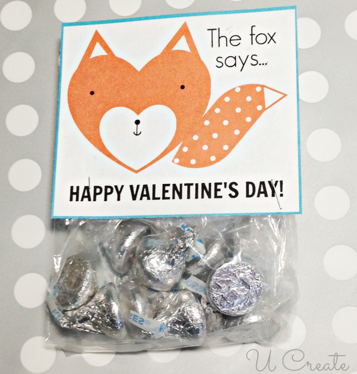What Does a Fox Say ? free printable Valentine! Use as a bag topper, tag, stick on a conversation heart box, etc.!