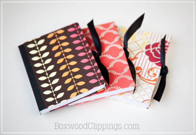 Mini Mod Podge Notebooks by Boxwood Clippings