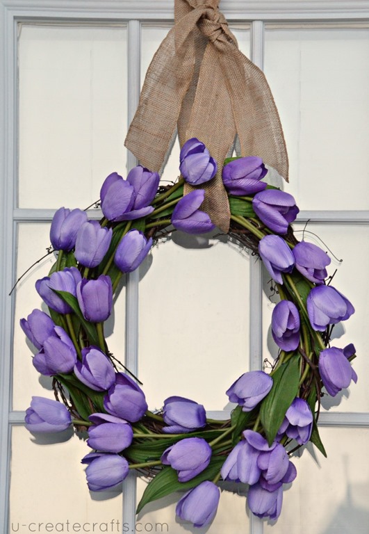 Spring Easter Wreath Tutorial - easiest wreath ever! UCreate