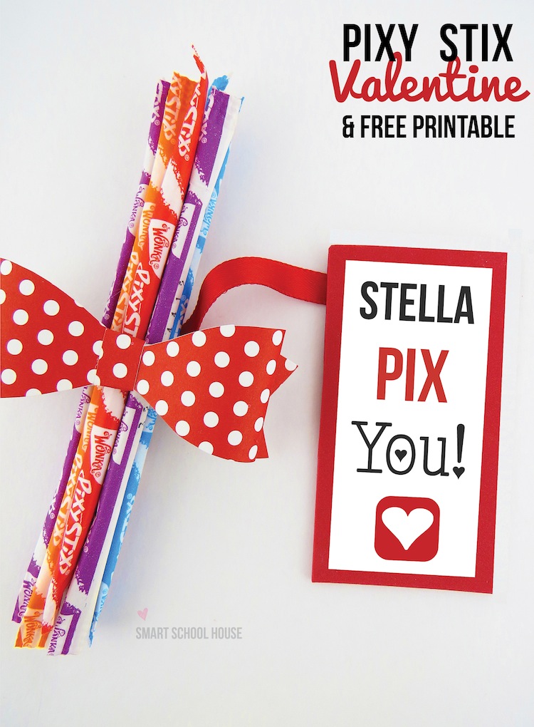 Pixy Stix Valentine Printables by Smart Schoolhouse