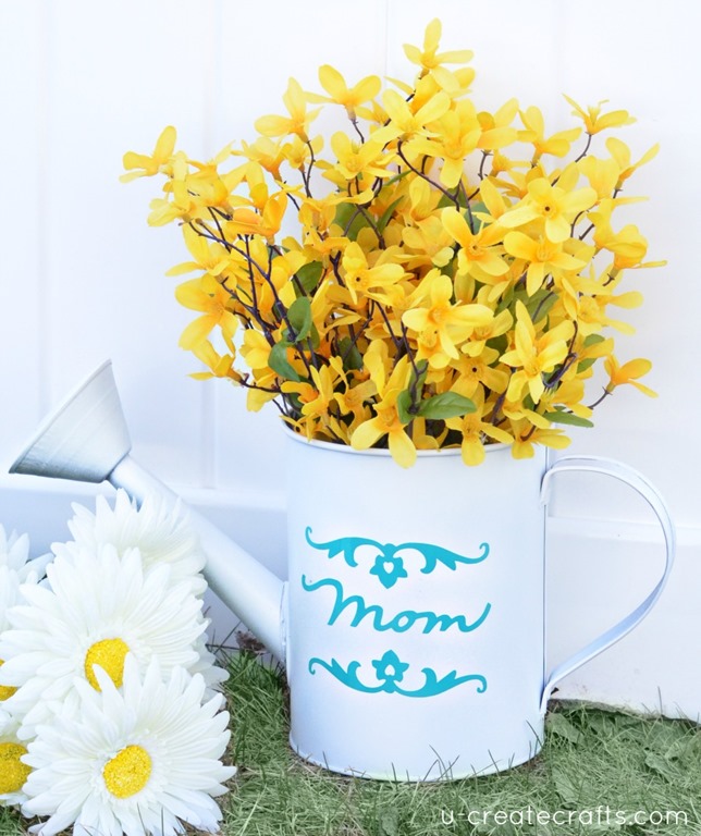 DIY Watering Can Vases - great for Mother's Day!