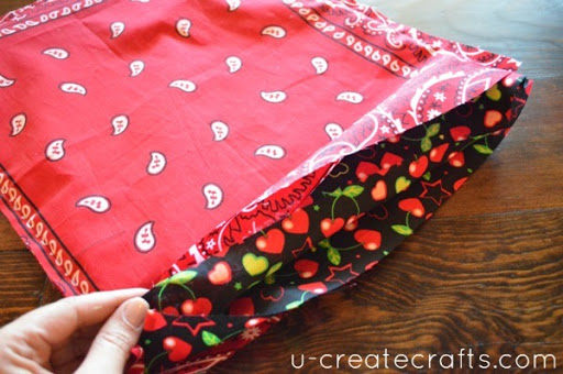 How to make a bandana drawstring backpack