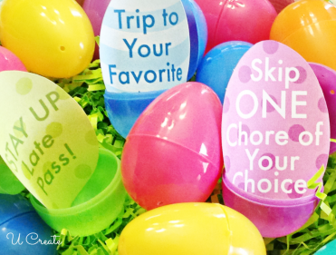 Easter Egg Coupon Printables - great alternative to candy!