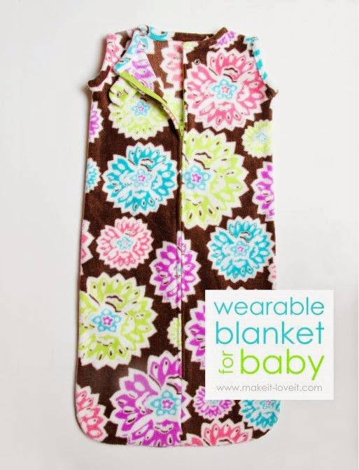 Wearable Baby Blanket Tutorial by Make It and Love It - TONS of baby blanket tutorials!