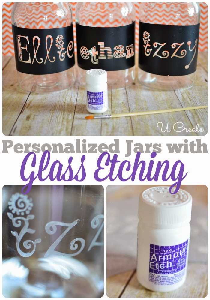 Glass Etching with Vinyl Stencils - U Create