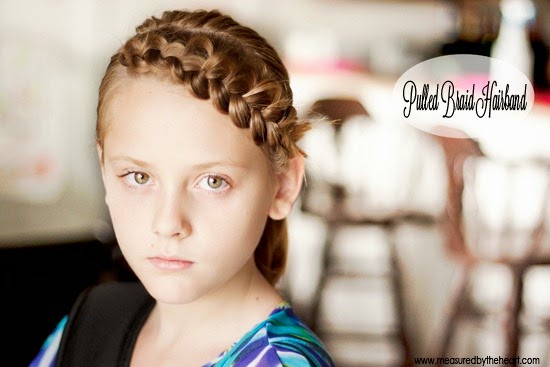 Pulled Braid Hairband Tutorial by Measured by the Heart - and tons of other hair tutorials!