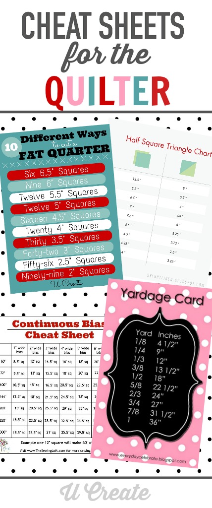 Cheat Sheets for the Quilter