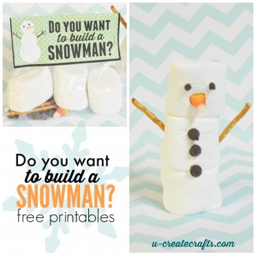 Build a Snowman Kids Crafts - free printables
