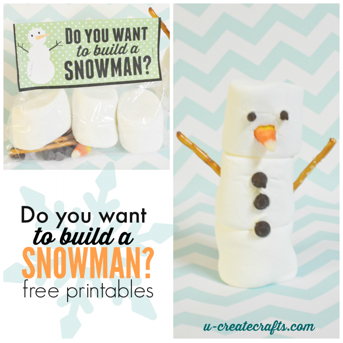 Free Printable Do You Want To Build A Snowman Craft Kits