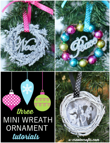 Mini Wreath Ornament Tutorials by U Create