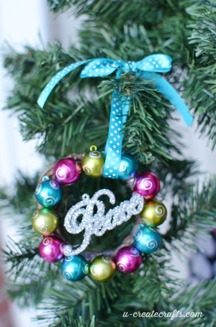 Mini Wreath Ornament Tutorial by U Create