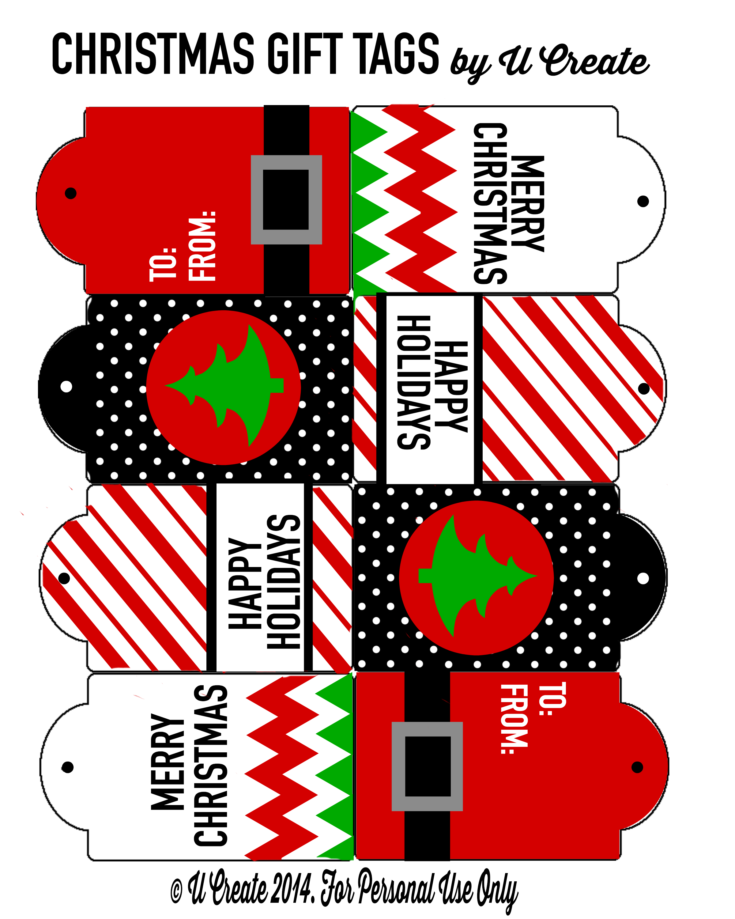 Free Printable Christmas Tags U Create Free Printable Christmas Tags U Create