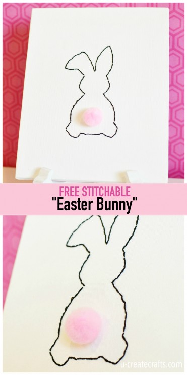 Free Stitchable: Easter Bunny - fun project for the kids!