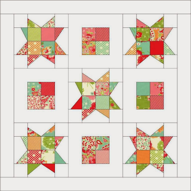 Candy Stars Quilt Tutorial by Sew Lux Fabric
