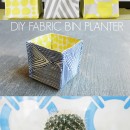 DIY Fabric Bin Planters by HaberdasheryFun