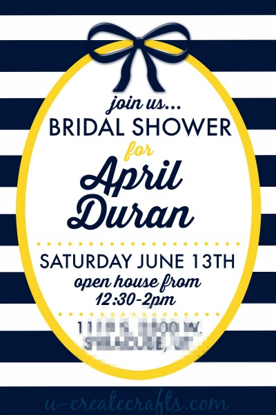 How to Make a Bridal Shower Invitation