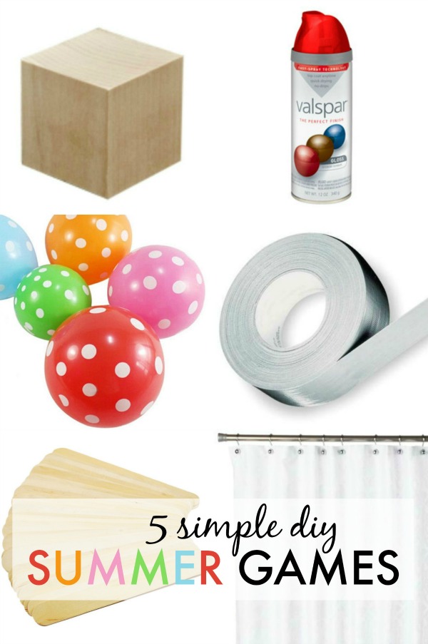 DIY Summer Games - use the items you have around your house!! Fun for all ages!!