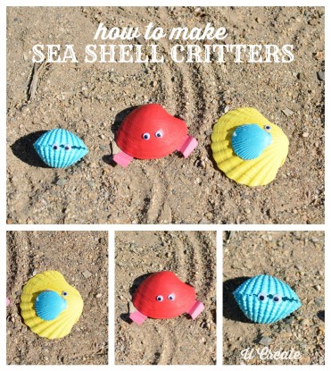 How to Make Sea Shell Critters - beach craft for the kids!