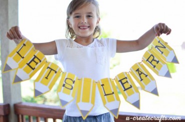 Free Printable Back to School Pencil Banner - U Create