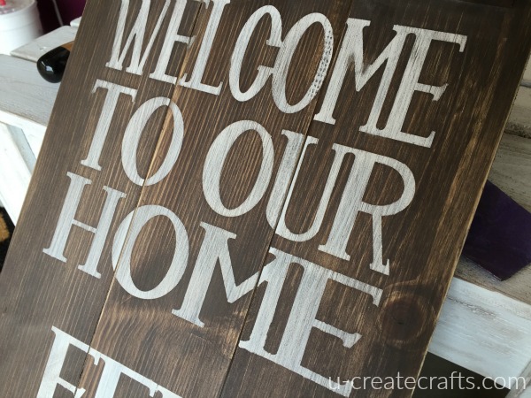 Welcome sign DIY