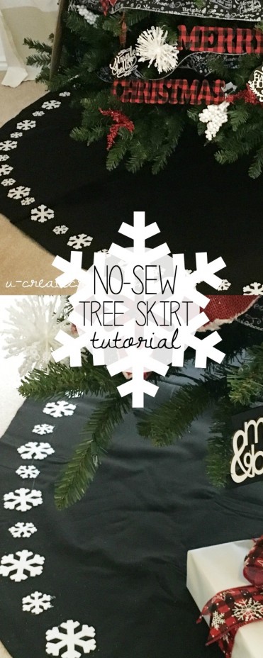 "No-Sew" Tree Skirt Tutorial by U Create