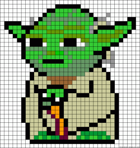 Yoda Perler Bead Pattern