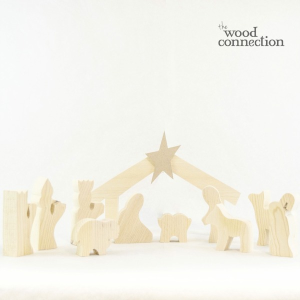 Wood Connection Nativity