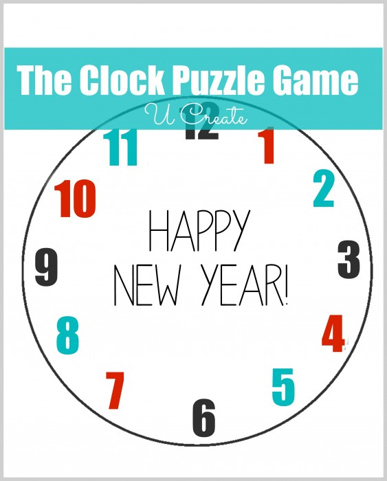 Clock Puzzle Minute to Win It Game