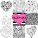 Free Valentine Coloring Pages by U Create