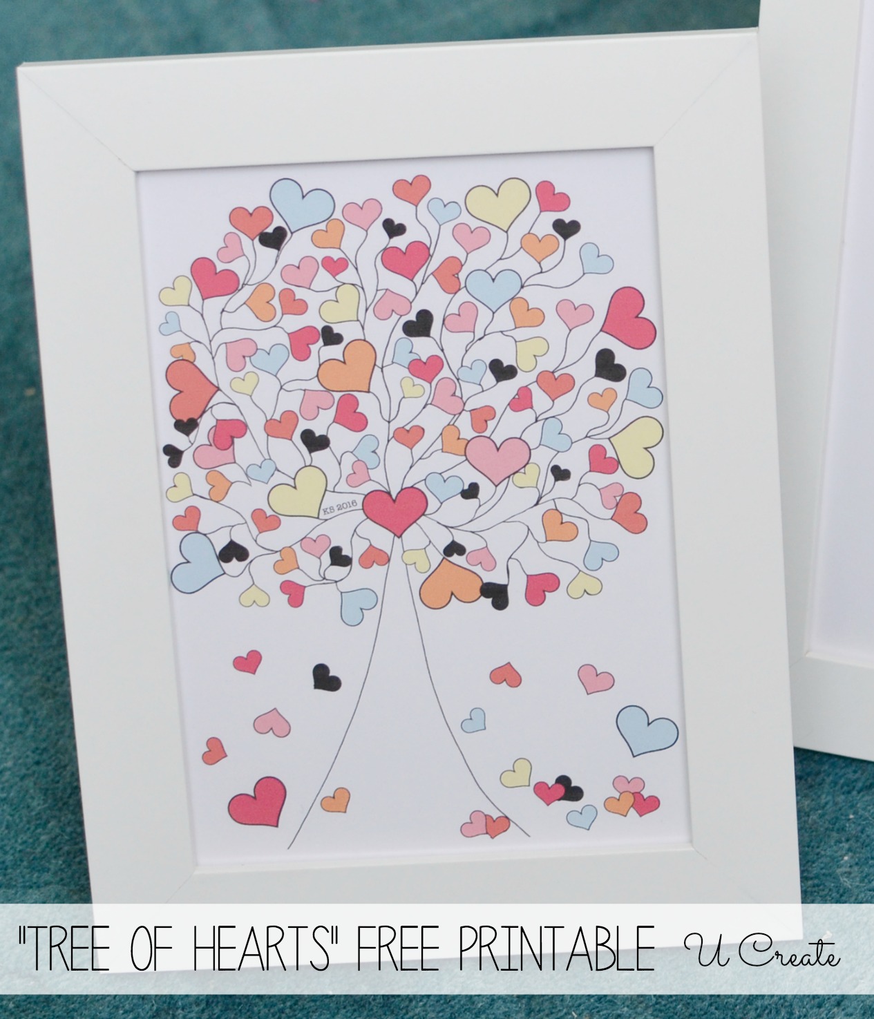 Valentine Printable: Tree of Hearts by U Create