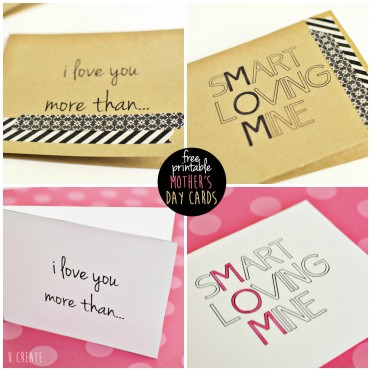 Free Printable Mother's Day Cards by U Create