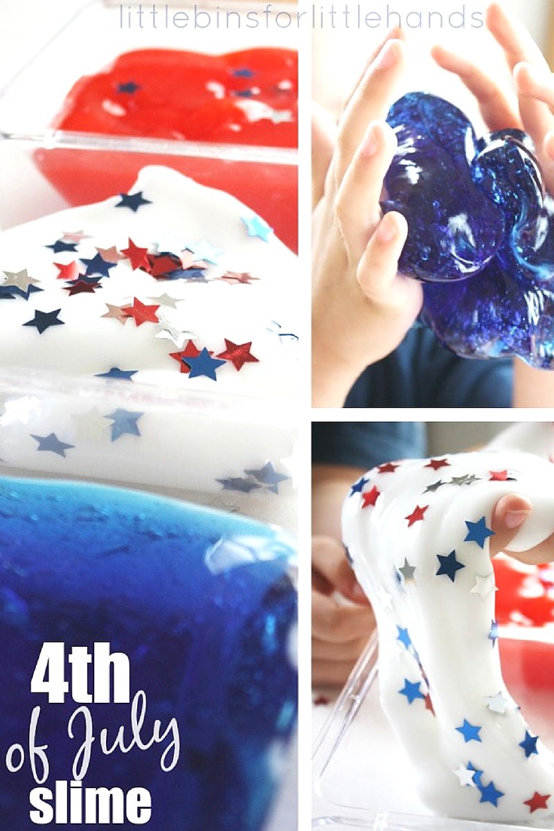How to Make 4th of July Slime