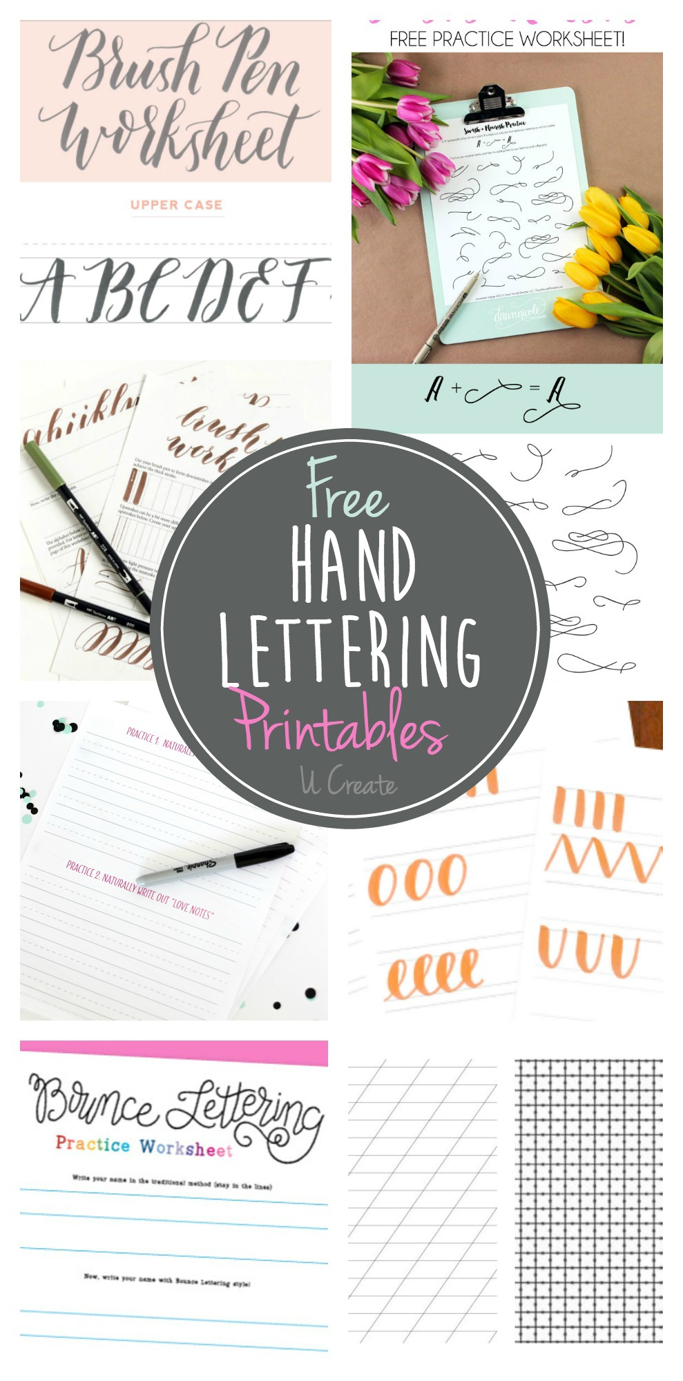 Free Hand Lettering Practice Sheets Ubicaciondepersonas cdmx gob mx