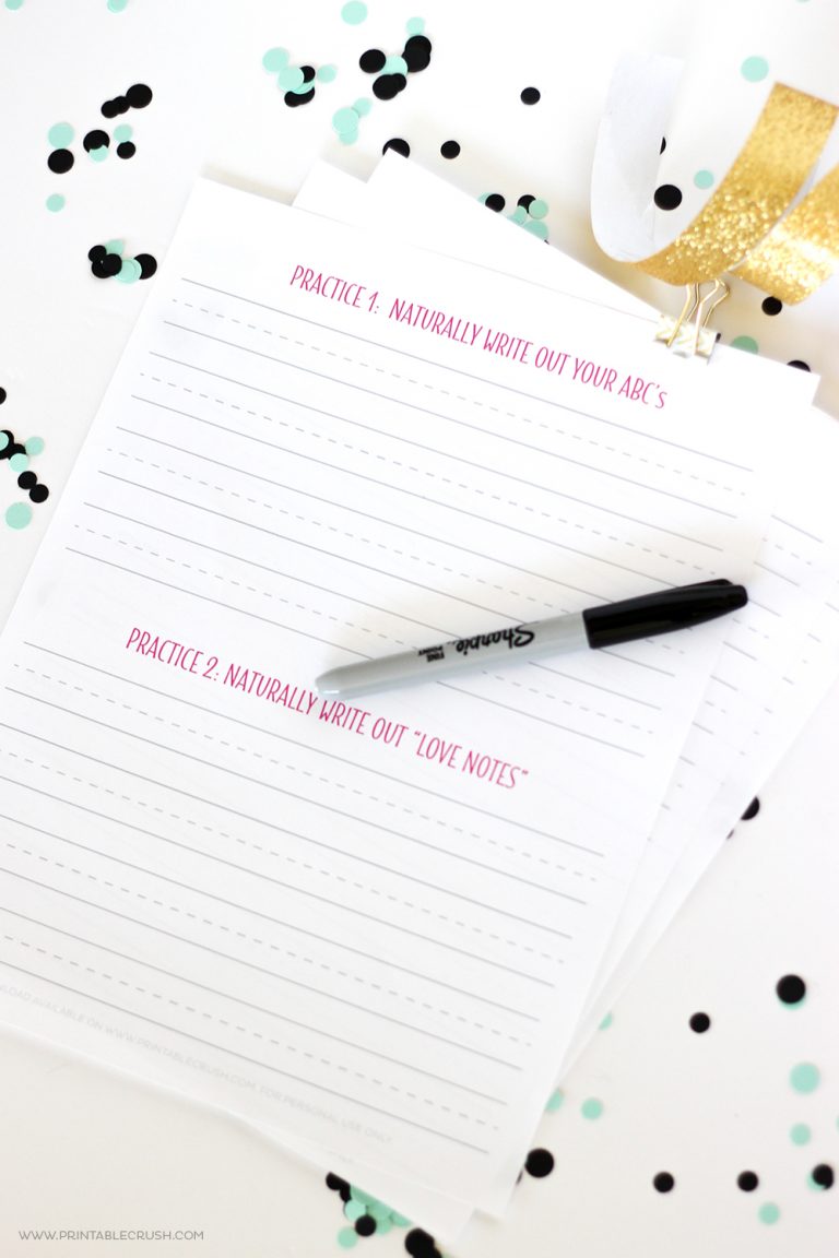 Free Hand Lettering Printables