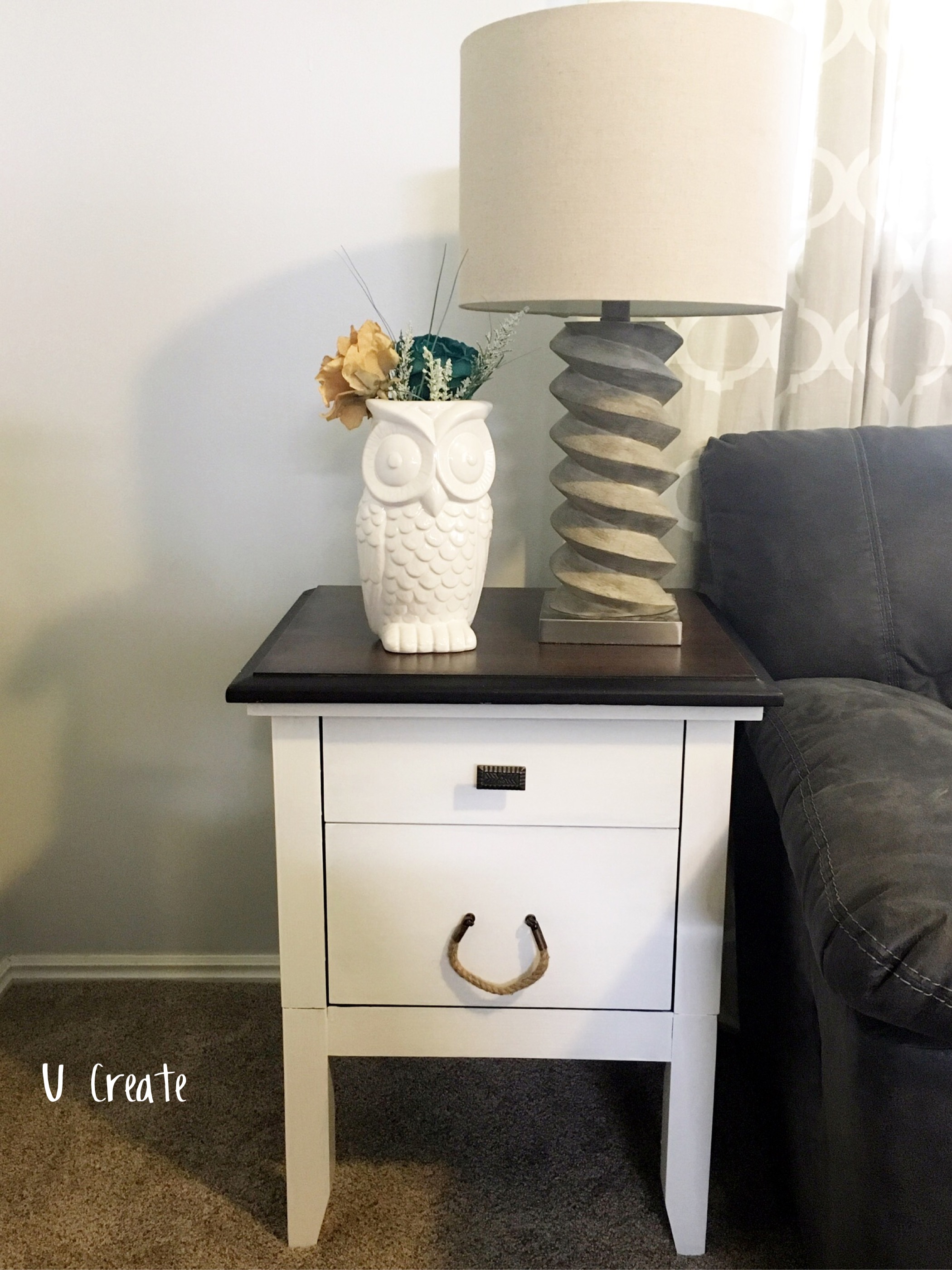 End table makeover by U Create