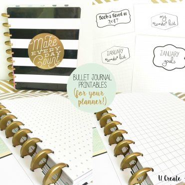 Bullet Journal Printables for your planner! by U Create