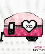 Free Cross Stitch Pattern - Love Camper