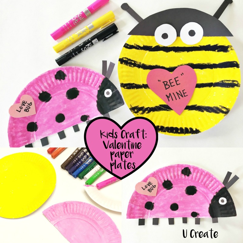 Kids Craft: Valentine Paper Plates by U Create
