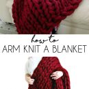 How to Arm Knit a Blanket by Truly Magestic
