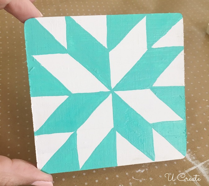 How to Paint Wooden Quilt Blocks
