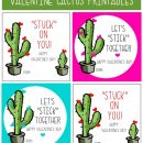 Cactus Valentine Printables by U Create