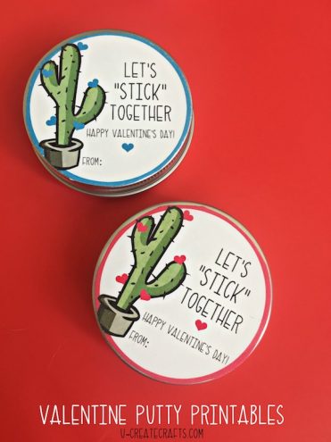 DIY Cactus Valentine Printables - U Create