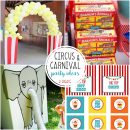 Circus/Carnival Party Ideas - great for The Greatest Showman parties, too!