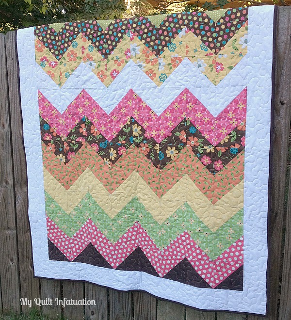 Easy Chevron Quilt Tutorial by My Quilt Infatuation