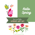 Spring Art Printable Set by U Create
