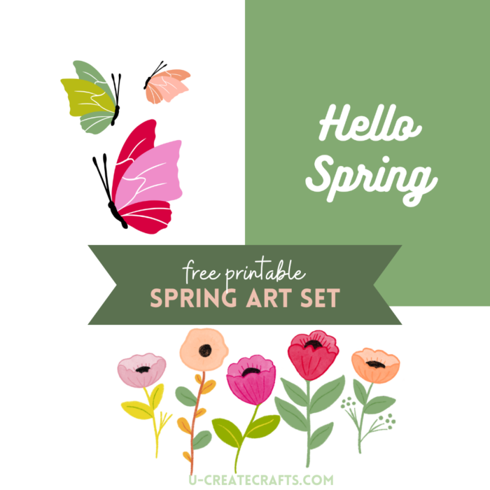 Spring Art Set printables - set of three- available in 5X7 and 8X10
